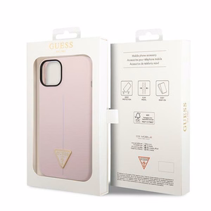 Guess GUHCP14MSLTGU iPhone 14 Plus 6.7" фиолетовый/фиолетовый жёсткий чехол Silicone Triangle
