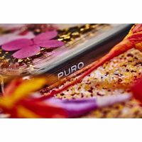 PURO Glam Hippie Chic Cover - dėklas iPhone XR (real žalias flower petals)