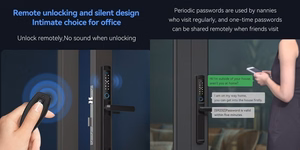 Išmanioji spyna, Tuya, Wi-Fi, pirštų antspaudų skaitytuvas, RFID, (dešinė/kairė, į vidų)