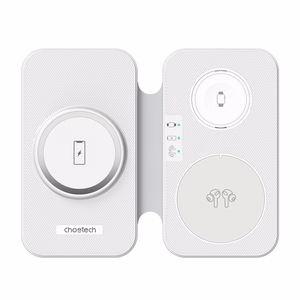 "Choetech T616-F" 3-in-1 indukcinis įkroviklis (baltas)