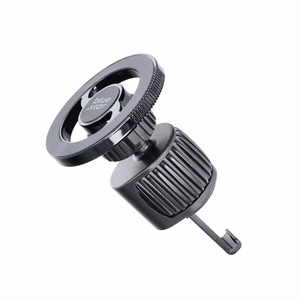 Automobilinis universalus telefono laikiklis Blue Star (Barrel) Magnetic (MagSafe) tvirtinamas ant ventiliacijos grotelių, magnetinis, juodas
