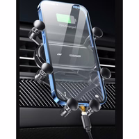 Automobilinis laikiklis Essager "Gravity v2" juodas (nemagnetinis / oro grotelės)