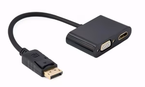 Adapteris GEMBIRD DisplayPort į HDMI/VGA A-DPM-HDMIFVGAF-01