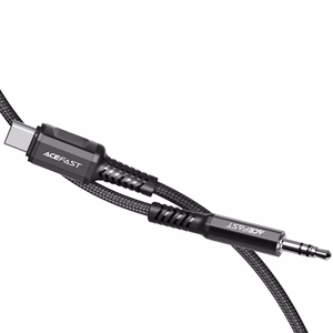 Audio adapteris Acefast C1-08 USB-C to 3.5mm (M) 1.2m juodas