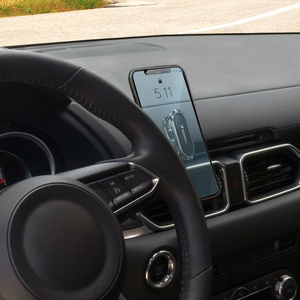 Wozinsky lipnus magnetinis automobilio laikiklis 360 prietaisų skydeliui sidabrinis (WMH-06)