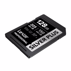 „Lexar Professional SILVER PLUS“ SDXC 128 GB atminties kortelė