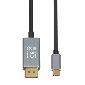 iBox ITVCDP4K vaizdo laido adapteris 1.8 m USB Type-C DisplayPort juodas