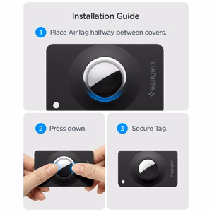 „Spigen AirFit 2“ dėklai, skirti „Apple AirTag 1/2“, 2 vnt. – juodi