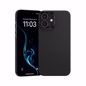 Benks Magnetinis Armor Air Kevlar dėklas telefonui iPhone 16 Plus - PC rėmas 600D - juodas (m)