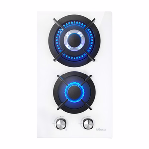 ISEASY MGBG-312A газовая варочная панель, 2 конфорки (белая)