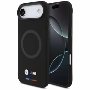 Чехол BMW M Silicon Logo MagSafe для iPhone Air чёрный