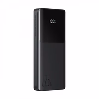 Power Bank Joyroom "JR-PBF19" juodas 10000mAh 22.5W (PD / QC3.0) + integruoti Type-C / Lightning laidai
