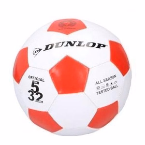 Dunlop futbolo kamuolys, 5 dydis, raudonas