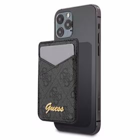 Guess Wallet Card Slot GUWMS4GTLBK MagSafe 4G pilkas/pilkas