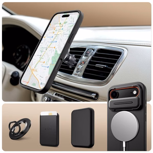 Tech-Protect Kevlar Aura Magnetinis dėklas telefonui iPhone Air - juodas