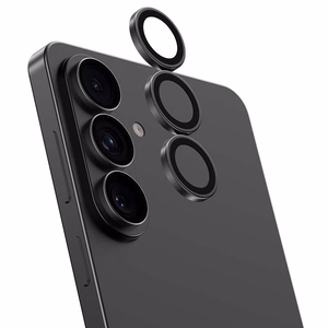 "Benks" grūdinto stiklo stiklas "Warrior Lens Protector" kameros apsauga "Samsung Galaxy S26/S26 Plus" (3 vnt.), juodas