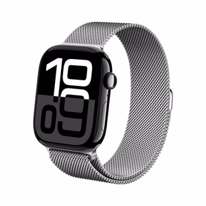 Crong Milano Steel nerūdijančiojo plieno dirželis, skirtas Apple Watch 44 / 45 / 46 / 49 mm, sidabro spalvos