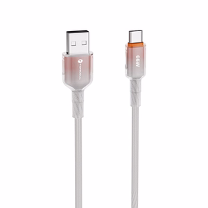 FORCELL F-ENERGY C352 kabelis USB A į Type C QC4.0 3A 66W Gradientinis 1 m baltas