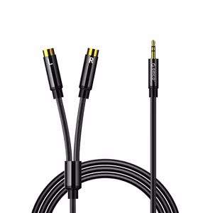 Orico AXRF audio cable mini jack 3.5 mm to 2x RCA female 5 m - black