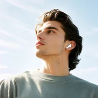 Borofone TWS Bluetooth Ausinės FQ10 Džiaugsmingos baltos