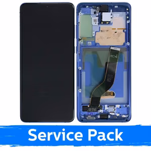 Ekranas skirtas Samsung G986 (G985) S20 Plus su rėmeliu / Aura Blue / (Service Pack)