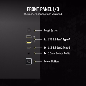 Corsair 2500X RGB Micro Tower juodas