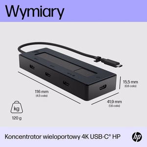 HP 4K USB-C daugiafunkcis šakotuvas