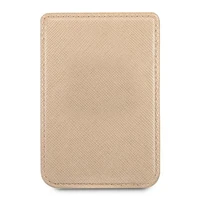 Guess Kortelių dėklas GUWMSSASLGO MagSafe Saffiano auksinis/auksinis