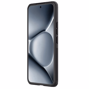 Nillkin Super Frosted Shield Pro dėklas Xiaomi Redmi Note 15 Pro+ 5G/Poco M8 Pro 5G skaidrus juodas