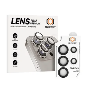 Temperuotas stiklas Tel Protect 3D objektyvo kamerai Samsung Galaxy S24 Ultra - juodas (5 vnt.)