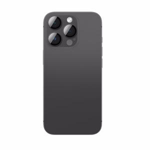 AmazingThing aviacijos klasės lydinio grūdintas stiklas objektyvui iPhone 16 Pro / 16 Pro Max - juodas