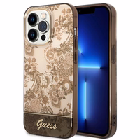Guess GUHCP14XHGPLHC iPhone 14 Pro Max 6.7" ochros kietas dėklas Porcelain Collection