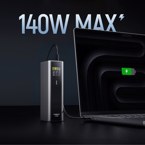 Cuktech CKPB200UGLGR 210W 20000mAh Išorinė baterija 2 x USB-C 1 x USB-A - pilka
