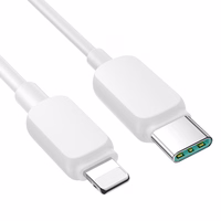 Joyroom Multi-Color Series A14 USB-C / Lightning 30W kabelis 1.2 m - baltas