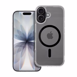 Drop Glue spalvingas magnetinis dėklas telefonui, suderinamas su MagSafe, skirtas IPHONE 17, juodas