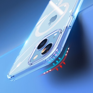 Dux Ducis Clin magnetinis dėklas telefonui iPhone 14 Plus suderinamas su MagSafe skaidrus