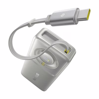 Išorinė baterija Baseus OS Free2Pull 10000mAh 30W + laidas (pilka)