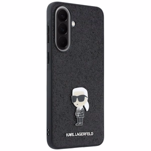 KARL LAGERFELD чехол для Samsung A57 KLHCSA57GKNPSK (Fixed Glitter Ikonik Logo Metal Pin) чёрный