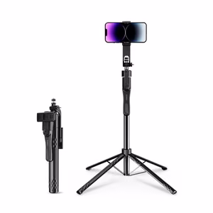 Asmenukių lazda Orico SPN185 1/4 colio trikojis telefono kamerai su 360 laipsnių pasukimu Bluetooth 5.2 - juoda