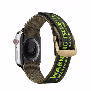 Apyrankė Dux Ducis "Outdoor" skirta Apple Watch 42mm/44mm/45mm juoda / žalia