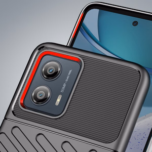 Thunder dėklas Motorola Moto G53 silikoninis šarvuotas dėklas juodas