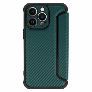 Razor Carbon Knygos dėklas Iphone 14 tamsiai žalias