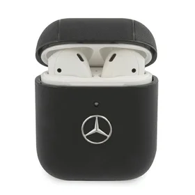 Mercedes Electronic Line dėklas AirPods 1/2 - juodas