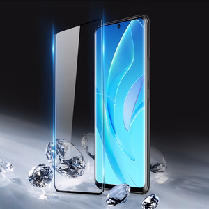 Dux Ducis lenktas grūdintas stiklas Honor 60 Pro su juodu rėmeliu