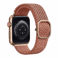 UNIQ dirželis Aspen Apple Watch 44/42/45 mm Series 1/2/3/4/5/6/7/8/9/SE/SE2 pintas rožinis/grapefruit rožinis