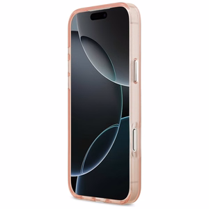 Karl Lagerfeld IML Aquarelle Choupette & Logo Magnetinis dėklas telefonui iPhone 17 Pro Max - rožinis
