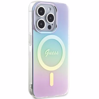 Guess GUHMP15XHITSU iPhone 15 Pro Max 6.7" violetinė/violetinė kietas dėklas IML Iridescent Magnetinis