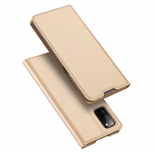 Dux Ducis Skin Pro knygos tipo dėklas Samsung Galaxy A03s auksinis