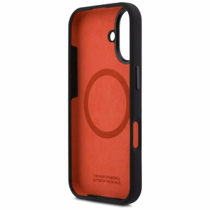 BMW M Silicon Tricolor Line MagSafe deklas iPhone 17 - juodas