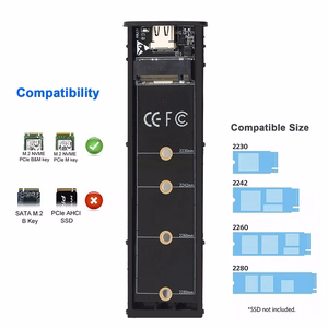 M.2 PCIe NVMe SSD dėklas USB3.1